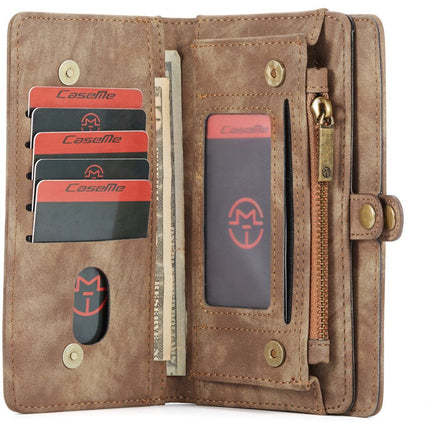 CASEME Apple iPhone 11 Vintage Portemonnee Hoesje - Brown - Casebump