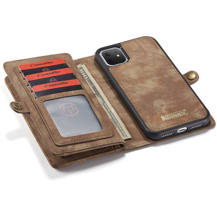 CASEME Apple iPhone 11 Vintage Portemonnee Hoesje - Brown - Casebump