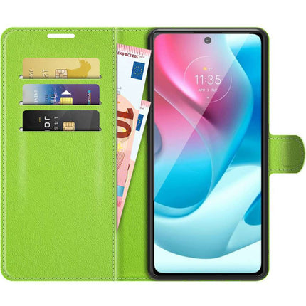 Motorola Moto G60s Book Wallet Case Texture - Green - Casebump