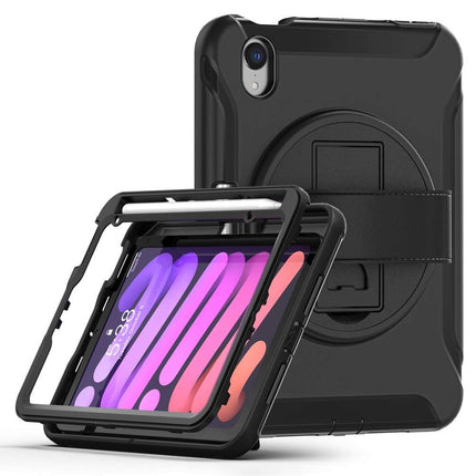 Apple iPad Mini 6 2021 Shock Proof Rotating 360 Case (Black) - Casebump