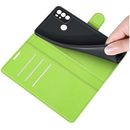 Motorola Moto G60s Book Wallet Case Texture - Green - Casebump