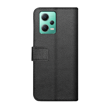 Xiaomi Redmi Note 12 5G Classic Wallet Case - Black - Casebump