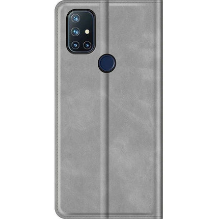 OnePlus Nord N10 Wallet Case Magnetic - Grey - Casebump