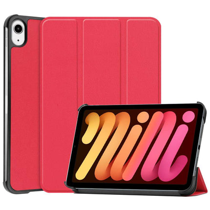 Apple iPad Mini 6 2021 Smart Tri-Fold Case (Red) - Casebump