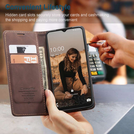 CASEME Samsung Galaxy A22 5G Retro Wallet Case - Coffee - Casebump