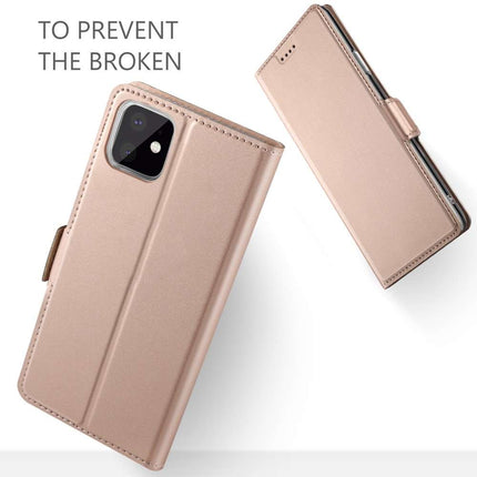 Apple iPhone 11 Pro Max Wallet Case Slimline - Rose Gold - Casebump