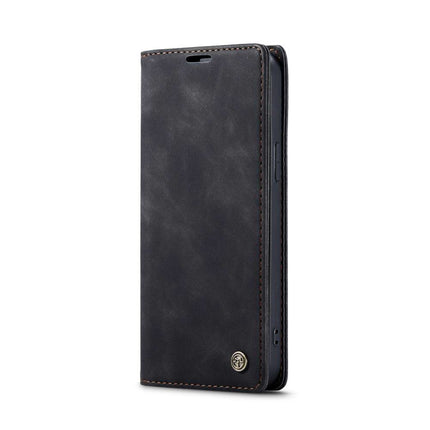 CASEME iPhone 14 Plus Retro Wallet Case - Black - Casebump