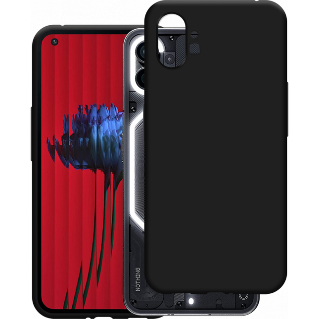 Nothing Phone (1) Soft TPU Case (Black) - Casebump