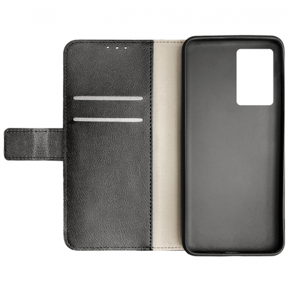 Oppo A57 Wallet Case (Black) - Casebump