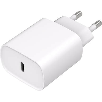 Essential USB-C PD Charger (20W) White + Essential USB-C PD Cable (150cm) White - Casebump