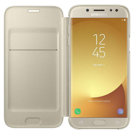 Samsung Galaxy J5 (2017) Wallet Cover (Gold) - EF-WJ530CF - Casebump