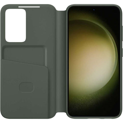 Samsung Galaxy S23 Smart View Wallet Case (Khaki) - EF-ZS911CG - Casebump