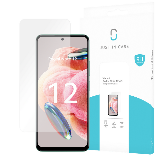 Xiaomi Redmi Note 12 4G Tempered Glass -  Screenprotector - Clear - Casebump