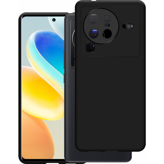 Vivo X80 Pro Soft TPU Case (Black) - Casebump