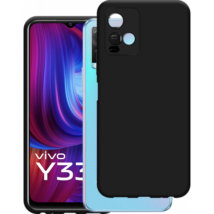 Vivo Y33s Soft TPU Case (Black) - Casebump