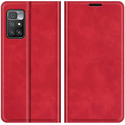 Xiaomi Redmi 10 2022 Wallet Case Magnetic - Red - Casebump