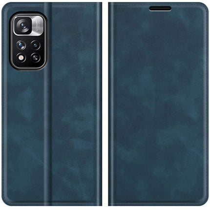 Xiaomi Redmi Note 11 Pro+ Wallet Case Magnetic - Blue - Casebump